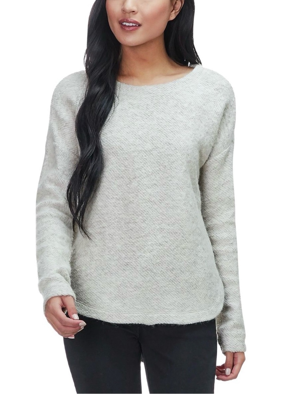 Cozy Lightweight Crewneck Sweater - Light Heather Taupe